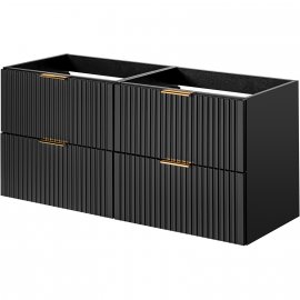 COMAD Szafki podumywalkowe ADEL BLACK 2x 60 cm SET -ADB 120 CM