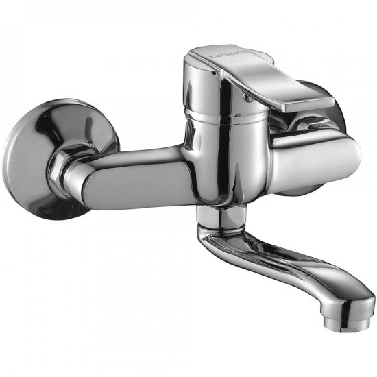 KUCHINOX Bateria umywalkowa ścienna MADERA z obrotową wylewką chrom BQM_050D
