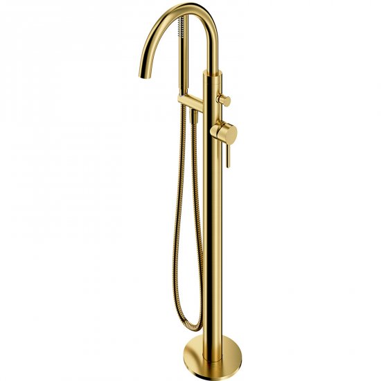 OMNIRES Bateria wannowa Y wolnostojąca mosiądz szczotkowany Y1233-SBSB