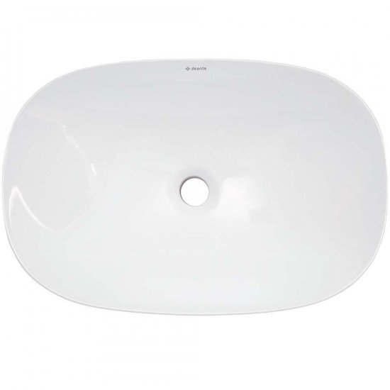 DEANTE Umywalka ceramiczna ALPINIA nablatowa 60x40 cm biała CGN_6U6S