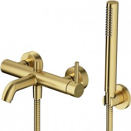 OMNIRES Bateria wannowa Y z zestawem prysznicowym mosiądz szczotkowany Y1231BSB