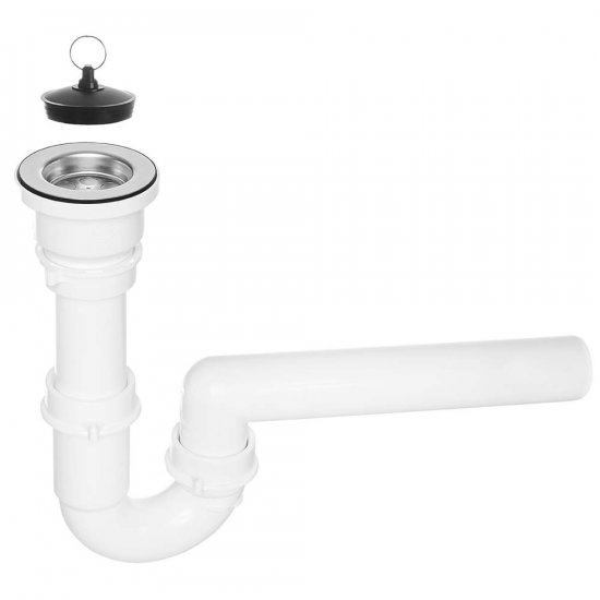 KUCHINOX Syfon 2" bez przelewu do zlewozmywaka 1-komorowego inox OKS_B11T