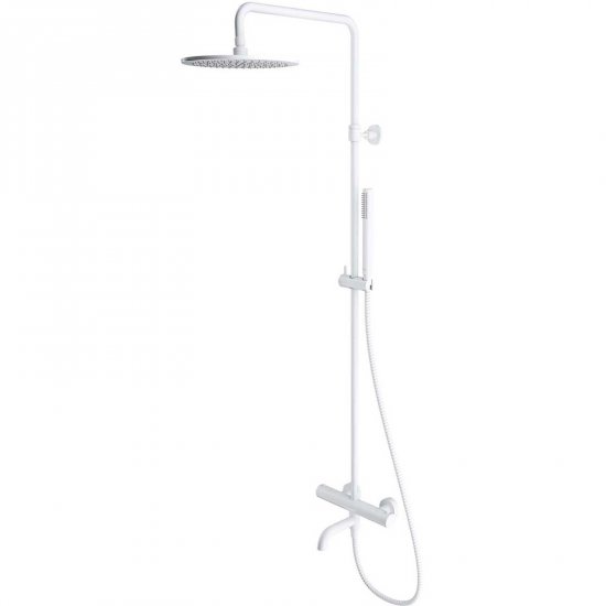 OMNIRES Termostatyczny system wannowy Y natynkowy biały mat Y1234WM