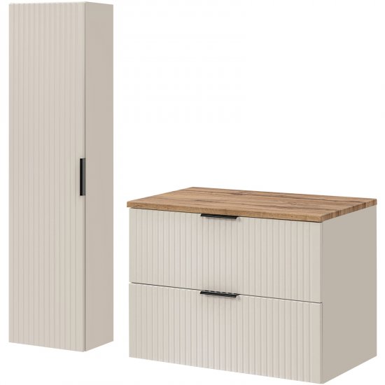 COMAD Zestaw mebli ADEL CASHMERE szafka z blatem WOTAN 80 cm, słupek 35 cm