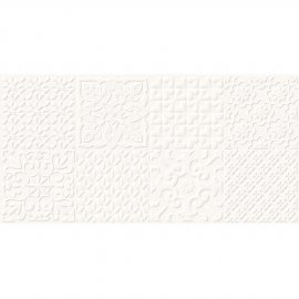 Płytka ścienna ALTERIO white satin patchwork 29,8x59,8 gat. II