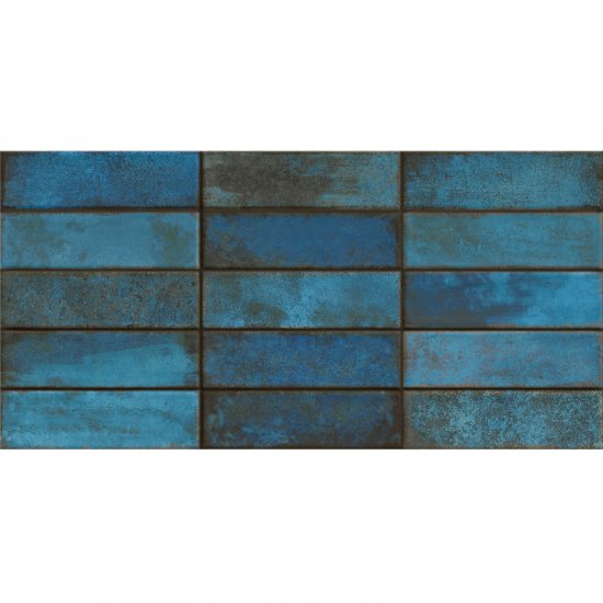 Płytka ścienna SIDEROS dark blue glossy 29,7x60 gat. II