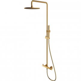 OMNIRES System prysznicowy Y natynkowy złoty szczotkowany Y1244MGLB