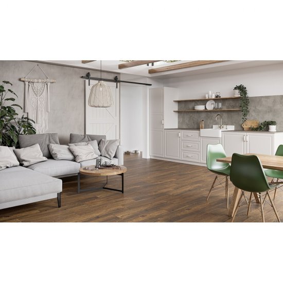 Gres szkliwiony CHEVRON NEW OAK chocolate mat 14,7x89 #224 gat. I