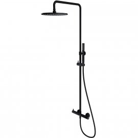 OMNIRES System prysznicowy Y natynkowy czarny półmat Y1244MBL