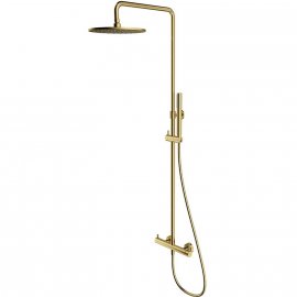 OMNIRES System prysznicowy Y natynkowy mosiądz szczotkowany Y1244MBSB