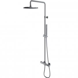 OMNIRES Termostatyczny system prysznicowy Y natynkowy nikiel szczotkowany Y1244SUNI