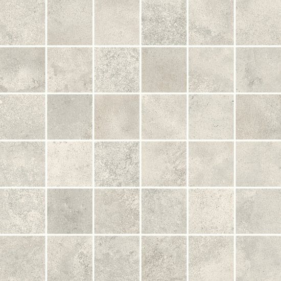 Gres szkliwiony mozaika QUENOS white mat 29,8x29,8 gat. I