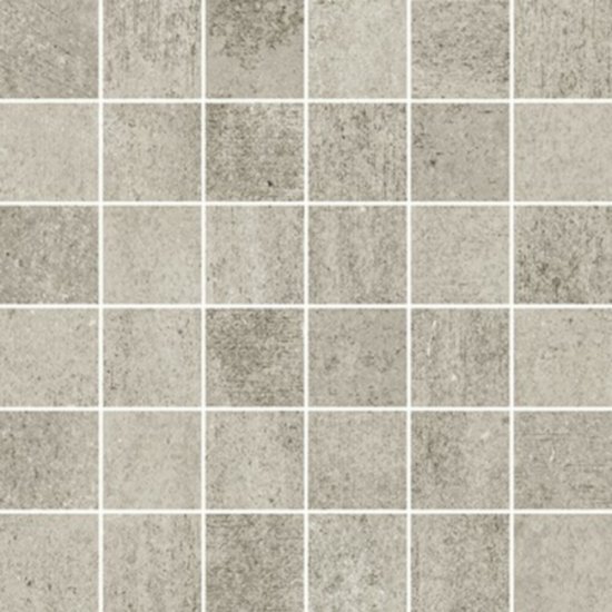 Gres szkliwiony mozaika GRAVA light grey mat 29,8x29,8 gat. I