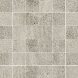 Gres szkliwiony mozaika GRAVA light grey mat 29,8x29,8 gat. I