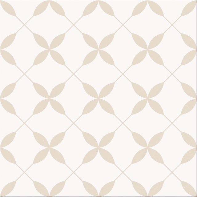 Gres szkliwiony ARCONIA beige flora patchwork satin 29,8x29,8 gat. I Cersanit