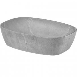 COMAD Umywalka nablatowa ANNA 50 z ceramicznym korkiem SET-ANNA MH T201M-H1-3