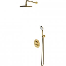 OMNIRES Termostatyczny system prysznicowy Y podtynkowy mosiądz szczotkowany SYSYT05BSB