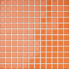Mozaika gresowa szkliwiona PALETTE orange mat 30x30 gat. I