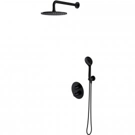OMNIRES Termostatyczny system prysznicowy Y podtynkowy czarny półmat SYSYT05BL
