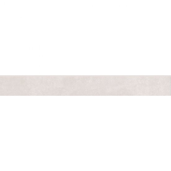 Gres szkliwiony cokół ARES white mat 7,2x59,8 gat. I