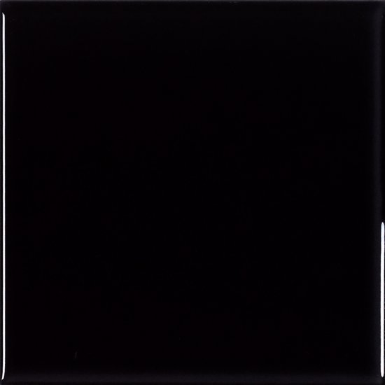 Płytka ścienna hiszpańska VA MONOCOLOR NEGRO LISO błyszcząca 20x20 gat. I