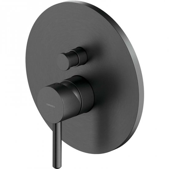 OMNIRES Bateria prysznicowo-wannowa Y podtynkowa grafit szczotkowany Y1235GR