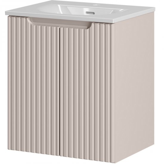 COMAD Szafka z drzwiami NOVA CASHMERE z umywalką meblową SKY 50 cm