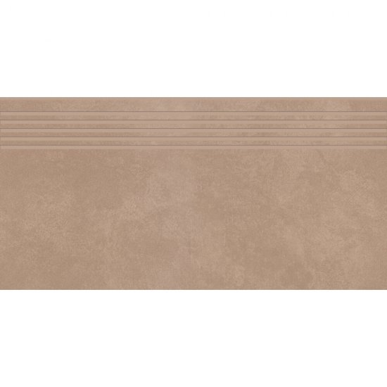 Gres szkliwiony stopnica ARES brown mat rect 29,8x59,8 gat. I