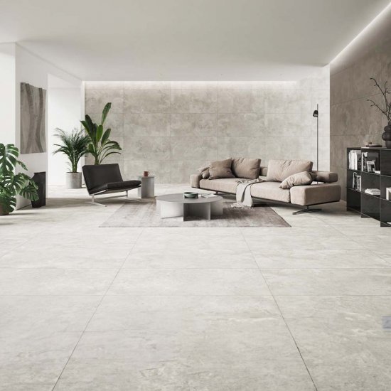 Gres szkliwiony WINTER SHADOW white mat 59,8x119,8 #157 gat