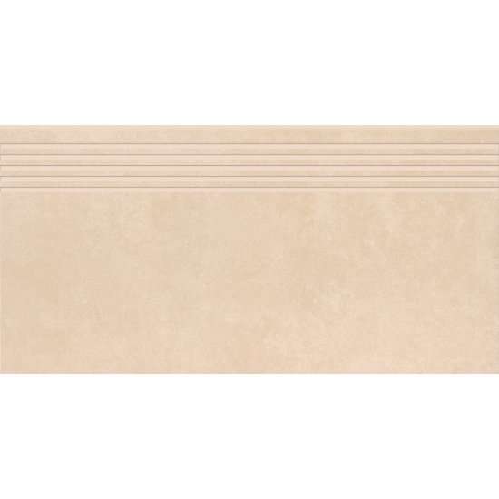 Gres szkliwiony stopnica ARES warm beige mat rect 29,8x59,8 gat. I