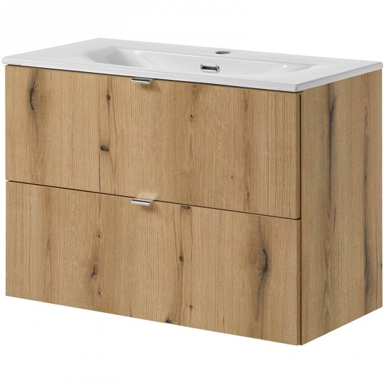 COMAD Szafka NOVA OAK z umywalką meblową DANCE 80 cm