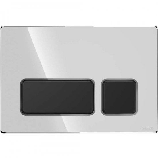 CERSANIT Przycisk spłukujący BLOCK chrom błysk klawisze czarny mat K97-0565