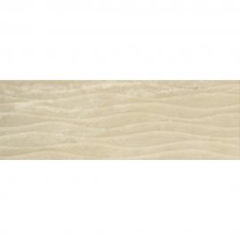 Płytka ścienna SOFT TRAVERTIN beige structure glossy wave 20x60 gat. I