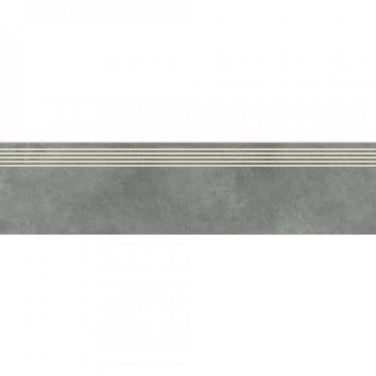 Gres szkliwiony stopnica GENFORD grey mat rect 29,8x119,8 gat. I