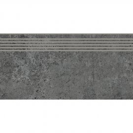Gres szkliwiony stopnica MOONROW graphite mat 29,8x59,8 gat. I