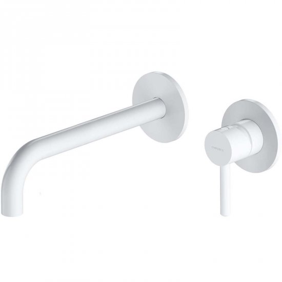 OMNIRES Bateria umywalkowa Y podtynkowa z długą wylewką biały mat Y1215HLWM