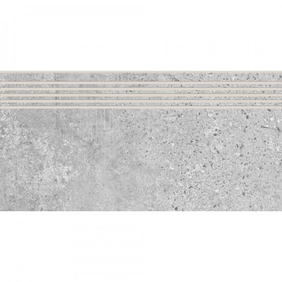 Gres szkliwiony stopnica MOONROW grey mat 29,8x59,8 gat. I