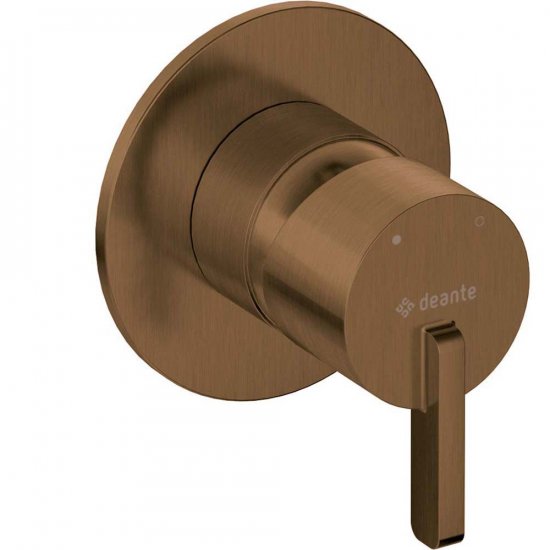DEANTE Bateria prysznicowa podtynkowa SILIA bez przełącznika natrysku brąz szczotkowany BQS_C44L