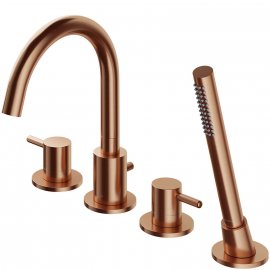 OMNIRES Bateria wannowa Y 4-otworowa miedź szczotkowana Y1232CPB