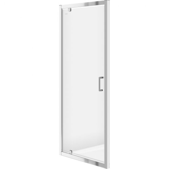 CERSANIT Drzwi kabiny prysznicowej ZIP chrom szkło transparentne 90x190 cm S154-006