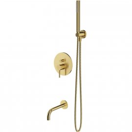 OMNIRES System wannowy Y podtynkowy mosiądz szczotkowany SYSYW01BSB