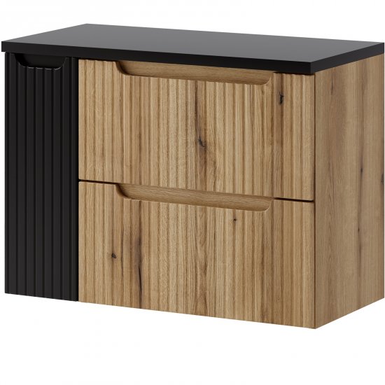 COMAD Zestaw mebli NOVA COAST EVOKE szafka z blatem NOVA BLACK 80 cm, szafka pod blat 20 cm