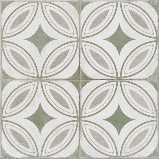 Gres szkliwiony TOSCARIA CHARM green mat 42x42 gat. II