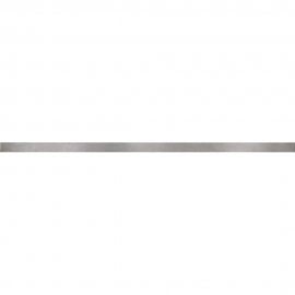 Płytka ścienna listwa UNIVERSAL METAL BORDERS silver lustro glossy 2x59 gat. I