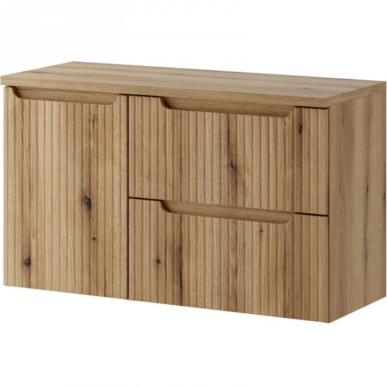 COMAD Zestaw mebli NOVA COAST EVOKE szafka z blatem NOVA OAK 100 cm, szafka z koszem 40 cm