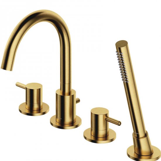 OMNIRES Bateria wannowa Y 4-otworowa mosiądz szczotkowany Y1232BSB