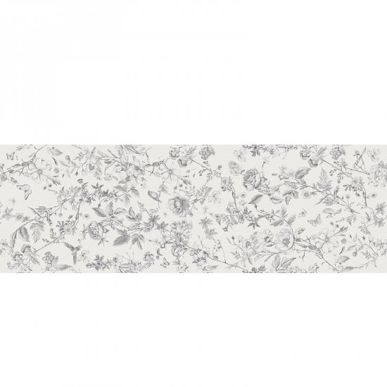 Płytka ścienna LUVIE white wallpaper satin 39,8x119,8 gat. II