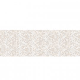 Płytka ścienna LUVIE white ornament satin 39,8x119,8 gat. II