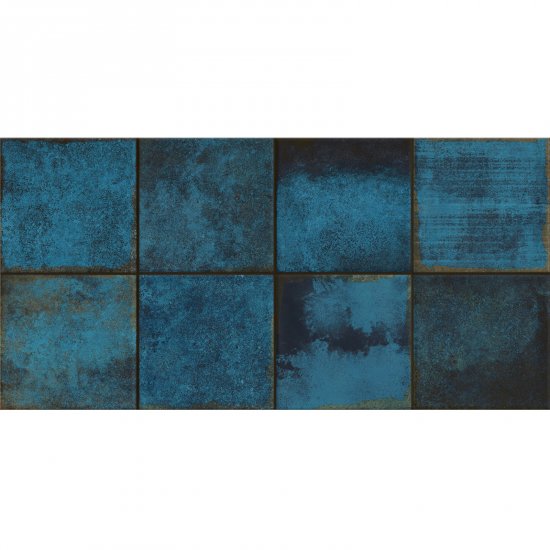 Płytka ścienna SIDEROS SQUARE blue glossy 29,7x60 gat. II