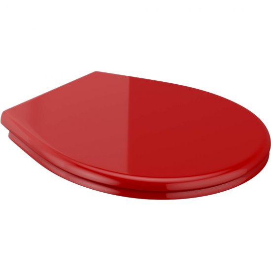 KOŁO Deska sedesowa NOVA PRO JUNIOR czerwona duroplast antybakteryjna zawiasy metalowe 60119000